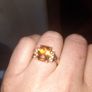 9 Carat Gold Diamond and Citrine Ring Image 3