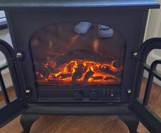 electric stove / fireplace