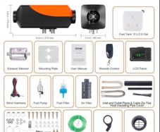 Bluetooth App Control Diesel Air Heater, 12V 5-8KW Diesel Heater with Automatic Altitude Adjustment, Remote Control and LCD, Diesel Parking Heater for RV Trailer Camper Van Boat