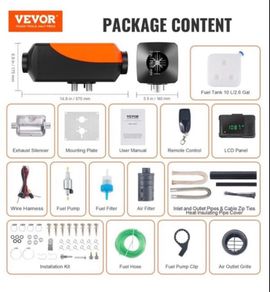 Bluetooth App Control Diesel Air Heater, 12V 5-8KW Diesel Heater with Automatic Altitude Adjustment, Remote Control and LCD, Diesel Parking Heater for RV Trailer Camper Van Boat