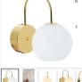 Nordlux Franca Wall Lamp Brass Brand New 25 Each Image 6