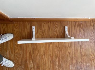 IKEA shelf for wall mounting.