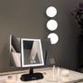 Luxurious Gold Trifold Vanity Mirror Image 7