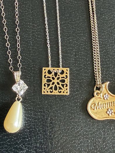 sterling silver necklaces lot