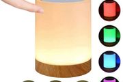 LED Night Light Touch Lamp Bedside Table Lamp for Kids Bedroom Rechargeable Dimmable Warm White Light + RGB Color Changing (FREE POSTAGE)