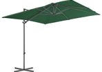 Outdoor Umbrella with Portable Base Green