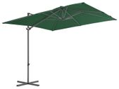 Outdoor Umbrella with Portable Base Green