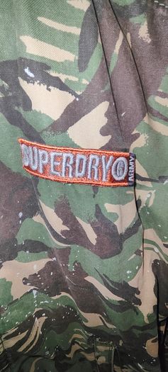 SUPERDRY Rookie Duty Splatter Bomber Jacket Size Large NWT