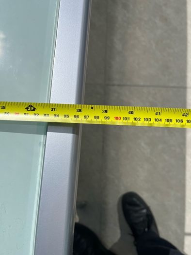 Glass garden table