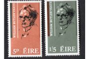 1965 Ireland Centenary of the Birth of William Butler Yeats Commemorative Stamps Mint Never Hinged (MNH)