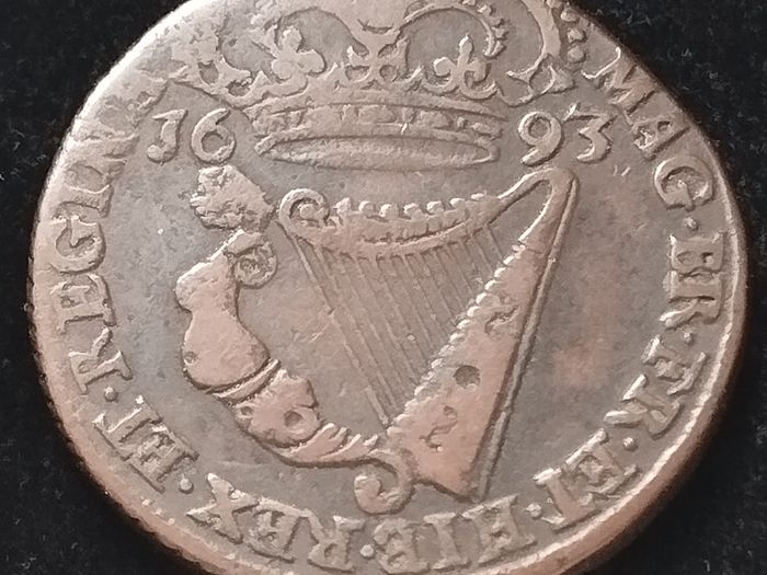 #511 - Ireland - 1693 - Half penny