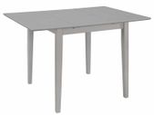 Extendable Dining Table Grey (80-120)x80x74 cm MDF