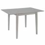 Extendable Dining Table Grey (80-120)x80x74 cm MDF Image 5