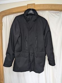 Sun Valley Mens Heavy Winter Utility Jacket Black Collar Coat Size XL
