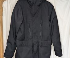 Sun Valley Mens Heavy Winter Utility Jacket Black Collar Coat Size XL