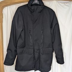Sun Valley Mens Heavy Winter Utility Jacket Black Collar Coat Size XL