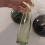 Fabulous Collection of Three Rare Vintage IKEA Hand-Blown Salong Glass Vases designed by Johanna Jelinek, Two Green Colourways, Circa 1990 Image 10