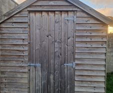 wooden shed