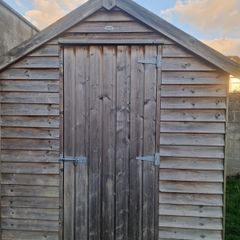 wooden shed