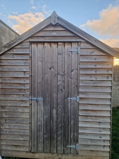 wooden shed
