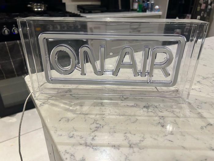 On Air neon sign