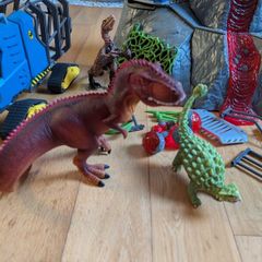 2 x Schleich Sets Dino Volcano & Truck