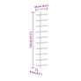 Modern hanging wine rack in gold color. Image 2