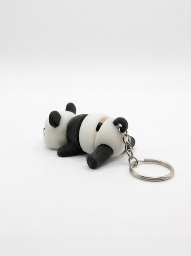 3D Printed Articulated Panda Keychain - Cute & Flexible