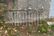 vintage wrought iron gate