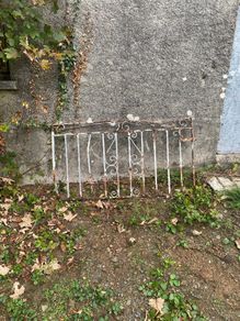 vintage wrought iron gate
