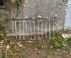 vintage wrought iron gate