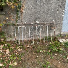 vintage wrought iron gate