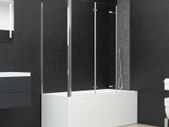 Bath Enclosure 120x69x130 cm Tempered Glass Transparent