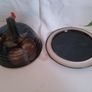 Studio pottery Cheese Dome, pottery butter dish Image 4