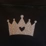Personalised Girls Backpack From Dollymix With The Name Charli Black Sparkly Image 2