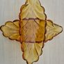Art deco style two amber serving trays Image 4