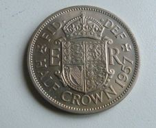 Excellent 1957 halfcrown