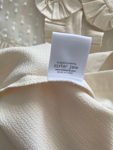 Sister Jane Cream Ruffle Blouse - Size L