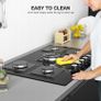 Glass gas hob 5 burners Image 4