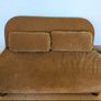 Two Seater Toffee Brown Sofa Bed Image 2