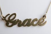 Vintage 925 Sterling Silver "Grace" on a chain length 19" - 3,2g