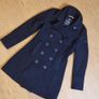 SuperDry Navy Wool Coat - S Image 2