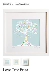 Love Tree Framed Print