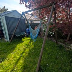 wooden swing set