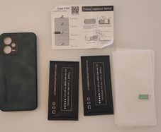 POCO X5 Case (Dark Green Faux Leather) + 2x Hydrogel Films