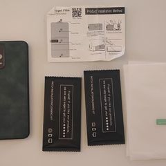 POCO X5 Case (Dark Green Faux Leather) + 2x Hydrogel Films