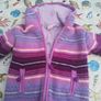Fleece lined 100% wool Nepalese Hoody, age 6-7 yrs Image 2