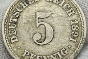 Germany 1891 5 Phennig