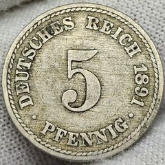 Germany 1891 5 Phennig
