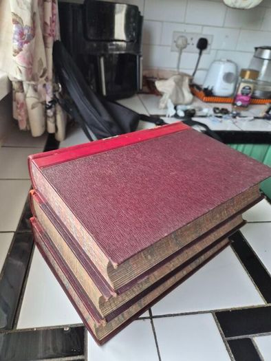Antique 10 inch 3 volumes encyclopedia books